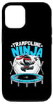 Coque pour iPhone 15 Pro Trampoline Ninja Bounce Trampolinist Jump Trampolining