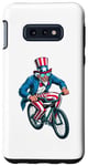 Galaxy S10e Uncle Sam Riding Bicycle 4th of July Cycling Boys Girls Kids Case