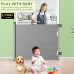 Baby Gate, Extra Wide Retractable Pet Gates Indoor Stair Safety Gates (E220)
