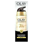 Olay Total Effects 7 in 1 SPF 20 Moisturiser + Serum Duo 40ml *NEW &BOXED*