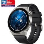 Huawei Watch GT 3 Pro -smartwatch, 46 mm, titan / sort sportsrem