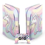 Head Case Designs Officially Licensed Martina Illustration Unicorn Art Mix Vinyl Faceplate Sticker Gaming Skin Decal Compatible With Sony PlayStation 5 PS5 Disc Edition Console & DualSense Controller