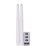 Star Trading Flamme Slim antikljus LED vit 2-pack H28 cm