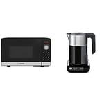 Bosch Serie 2 FFL023MS2B Freestanding microwave, 44 x 26 cm, Stainless steel & Styline TWK8633GB Variable Temperature Cordless Kettle, 1.5 Litres, 3000W - Black
