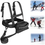 Skidsele för barn, nybörjare, skidträningssele, skridskoåkning, snowboard, 100% ny black