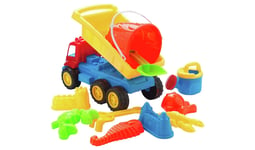 Chad Valley Sand Toy Truck and Tools Set 11 Piece Set Includes Shapes