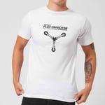 Back To The Future Powered By Flux Capacitor T-Shirt - White - 5XL