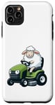 iPhone 11 Pro Max Cute Sheep Riding Lawn Mower Tractor Design Case