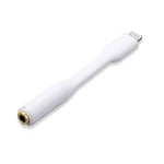 Renkforce iPhone/iPad/iPod Audio Cable [1 x Apple Lightning Plug - 1 x 3.5 mm Gold Contact Socket] 0.84 m White