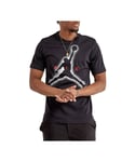 Nike Mens Air Jordan Graphics T Shirt In Black Cotton - Size Large