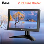 Eyoyo 7inch IPS Monitor 16:10 HDMI BNC Display Screen for Raspberry Pi PC Camera