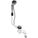 Duravit Quadroval av- och bräddavloppssats, 53 cm, krom