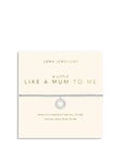 Joma Jewellery Mother'S Day A Little , Like A Mum To Me , Silver , Bracelet , 17.5Cm Stretch
