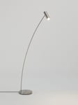 John Lewis ANYDAY Oliver LED Floor Lamp, Satin Nickel