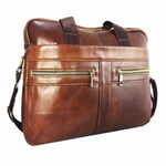 Laptop Bag Cognac Brown Shoulder Bag for Galaxy Book3 360 15