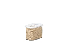 Mepal Boîte Rangement Cuisine Rectangulaires - Boîte de Stockage Transparente avec Couvercle - Rangement et Organisation de Cuisine - Boite Hermétique Alimentaire & Empilable - 1000 ml - White