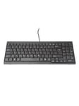 DIGITUS US Tastatur für TFT-Konsolen - Tangentbord - Amerikansk Engelska - Svart