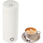400 ml Bouilloire de voyage Portable Kettle Bouilloire électrique portable Mini bouilloire électrique pour thé, lait, café (blanc)