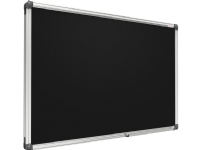 Allboards magnetisk krittavla 120x90 svart, premium EXPO-ram