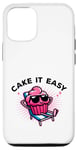 Coque pour iPhone 15 Cake It Easy Cute Cupcake Pun Vacay Mode Vacances d'été