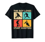Cool Stunt Scooter Design For Boys Kids Scootering Scooter T-Shirt