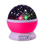 lqgpsx Rotation Stars Starry Sky LED Night Light Projector Moon Lamp Battery USB Kids Gifts Children Bedroom Lamp Projection Lamp