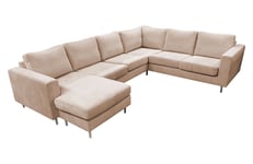 Bianka, U-soffa med divan Vänster