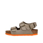 Birkenstock Milano, Unisex Kids' Sandals, Grey (Desert Soil Taupe), 1 UK (33 EU)