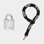 ABUS Låspaket klass 3 med hänglås 35/55 Platinum (55 mm x Ø11 mm) & låskätting 9KS (150 cm Ø9