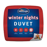 Silentnight Winter Nights Single Duvet – Soft Warm Cosy Thick Heavyweight Winter Quilt Duvet for Cold Nights Comfortable Hypoallergenic and Machine Washable – 125x200cm