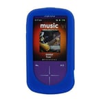 NEW Blue Silicone Skin for SanDisk Sansa Fuze Plus+ Case MP3 Fuse+ Cover Holder