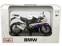 Maisto M32702 Moto-BMW S1000 RR 1:12 Modèles et Couleurs Assortis