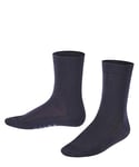 FALKE Unisex Kids Cotton Finesse K SO Thin Plain 1 Pair Socks, Blue (Dark Marine 6170), 12-2.5