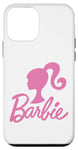 Coque pour iPhone 12 mini Barbie - Logo Barbie Pink