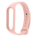 Armband för Xiaomi Mi Band 5/6/7 - AVIZAR - Silikon Soft Touch Vattentätt - Puderrosa Rosa