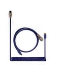 Coiled Aviator USB-C Cable Straight - Blue - Upgrade Accessories - Blå