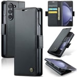CaseMe Slim Plånboksfodral RFID-skydd Samsung Galaxy Z Fold 5 svart