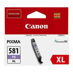 Canon Original 2053c001 Cli-581pb Xl Photo Blue Ink Cartridge (4,710 Pages)