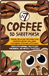W7 Coffee 3D Sheet Mask Face Mask Toning Skin Care Hydrating Moisturising X1