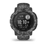 Garmin Instinct 2 - Camo Edition - 45 mm - camouflage graphite - montre de sport avec bande - silicone - taille du poignet : 135-230 mm - monochrome - 32 Mo - Bluetooth, ANT+ - 52 g