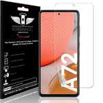 TECHGEAR Screen Protector fits Samsung Galaxy A72 [Screen Angel Edition] [In-Display Finger ID Support] [Case Friendly] [Bubble Free] [FULL Screen Coverage] HD Clear Flexible TPU Film