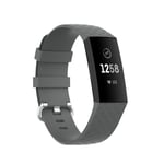 Silikonarmband Till Fitbit Charge 3/4 Grå