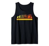 Evolution of Golf From Early Man to Modern GOLFER Tank Top