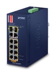 PLANET IFGS-1022HPT network switch Unmanaged Fast Ethernet (10/100) Power over Ethernet (PoE) Blue