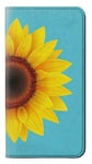 Vintage Sunflower Blue PU Leather Flip Case Cover For Samsung Galaxy S10e