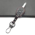 XQRYUB Car Leather Keychain Case Protection Fob,Fit for Nissan March Tiida Altima Armada Cube Juke Maxima Pathfinder Rogue Sentra Versa