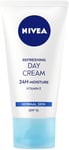 NIVEA Light Moisturising Day Cream (50ml), Hydrating Face Cream with Vitamin E,