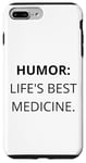 Coque pour iPhone 7 Plus/8 Plus Humour : le meilleur médicament de la vie, les rires apportent de la joie