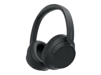 Sony WH-CH720N - Hörlurar med mikrofon - fullstorlek - Bluetooth - trådlös, kabelansluten - aktiv brusradering - 3,5 mm kontakt - svart