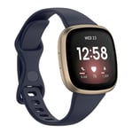 Bekvämt Fitbit Versa 4/ 3 band - Mörkblått